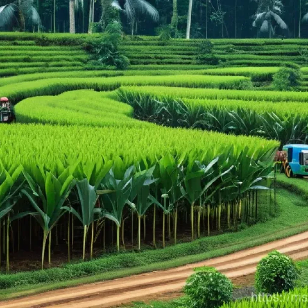 일제하 산업 전환기와 근무의 변화 - **"A composite image showcasing Malaysia's economic evolution from its early days to industrializati...