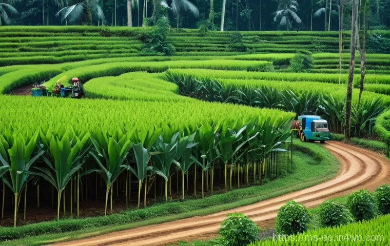 일제하 산업 전환기와 근무의 변화 - **"A composite image showcasing Malaysia's economic evolution from its early days to industrializati...