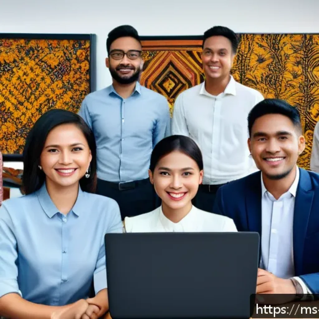 일제 근무에 관한 교육 자료 - A modern Malaysian office scene showing a diverse team of professional men and women engaged in acti...